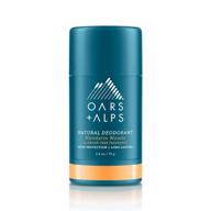 🌿 oars + alps natural deodorant, aluminum-free and alcohol-free for men and women, vegan and gluten-free, mandarin woods scent, 1 pack, 2.6 oz logo
