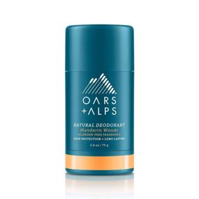 img 4 attached to 🌿 Oars + Alps Natural Deodorant, Aluminum-Free and Alcohol-Free for Men and Women, Vegan and Gluten-Free, Mandarin Woods Scent, 1 Pack, 2.6 Oz