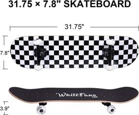 img 3 attached to WhiteFang Skateboards: The Ultimate Complete Skateboard for Beginners