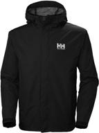 🧥 helly hansen men's seven j - waterproof, windproof, and breathable rain jacket with hood - enhanced for outstanding performance логотип