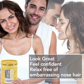 img 2 attached to 👃 OZWAX Nose Hair Removal Kit - Natural Nose Waxing for Men and Women. Perfect Nose Hair Wax Kit, Safe Nose Wax Sticks and Spatulas for Ear Hair Removal.