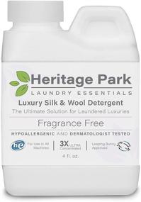 img 4 attached to 🧴 Heritage Park Silk & Wool Detergent - Fragrance Free, Hypoallergenic, & Dermatologist Tested - Safe for Natural Fabrics - Gentle & Effective - pH Neutral - Enzyme Free - 3X Concentrated Formula - 4 Fl oz