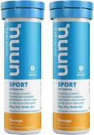 🍊 nuun active: orange electrolyte enhanced drink tablets - 2 tubes (10 tabs per tube) logo