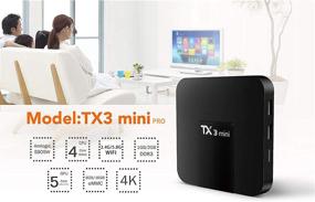 img 2 attached to 📺 Upgraded TX3 Mini Pro Android 10.0 TV Box with 2GB RAM and 16GB ROM, supporting 4K H.265, Dual Band WiFi 2.4G & 5.8G, BT4.2 - Set Top Box for Smart Home Media Player