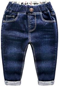 img 4 attached to 👖 Elevate Your Style: UP YO EB Little Elastic Boys' Jeans Collection