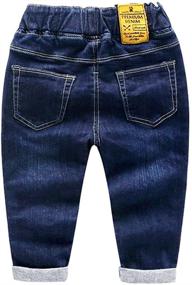 img 3 attached to 👖 Elevate Your Style: UP YO EB Little Elastic Boys' Jeans Collection