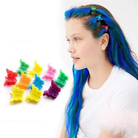 img 3 attached to 🌈 JUMBO Hair Chalk Pens for Kids - RAINBOW Colors - Washable & Safe - 200% MORE COLOR PER PEN - SCENTED - Party Hair Color, Girls Gift, Kids Toy - 12 Vibrant Shades - Ideal Birthday Gift for Girls