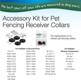 img 2 attached to 🐾 High-Quality PetSafe Replacement Collar Accessories: Perfect Fit for Pet Fencing Receiver Collars, 2.5 x 0.45mm x 15mm, in Black and Silver