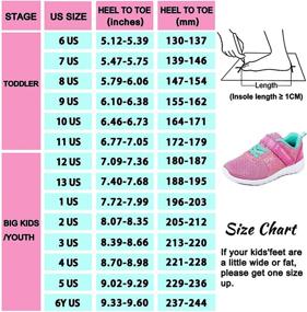 img 3 attached to 👟 Glitter Fashion Running Shoes Harvest Land Girls Sneakers with Mesh Breathability and Slip-on Hook and Loop – Ideal for Toddlers, Little Kids, and Big Kids