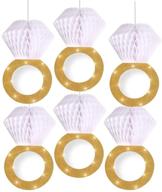 enhance your bridal shower with cooper life's honeycomb ring hanging decorations - six pack logo