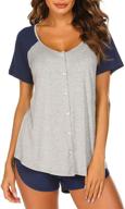 👗 comfort and style combined: ekouaer women's pajama sleepwear - perfect women's clothing for a peaceful night's sleep logo