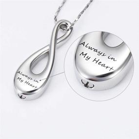img 3 attached to Infinity Cremation Jewelry for Ashes: Urn Necklace Pendants | Memorial Keepsake Cremation Ashes Jewelry for Women/Men/Pets