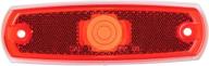 🔴 grote 45712 red low-profile clearance marker light - bezel-free design with enhanced reflector logo