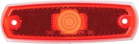 img 1 attached to 🔴 GROTE 45712 Red Low-Profile Clearance Marker Light - Bezel-Free Design with Enhanced Reflector