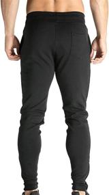 img 3 attached to 👖 Stylish BROKIG Mens Zip Joggers: Casual Gym Workout Track Pants with Pockets - Slim Fit & Comfortable Sweatpants