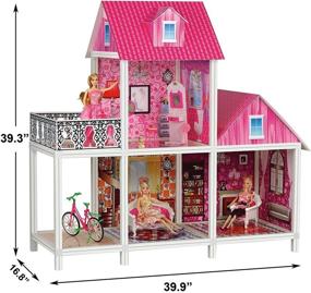 img 3 attached to 🏠 Bettina Dollhouse Furniture: Enhance Playtime with a 39 9X39 3X16 8 Playhouse!