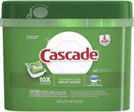 🌿 fresh scent 60 count dishwasher detergent cascade actionpacs logo