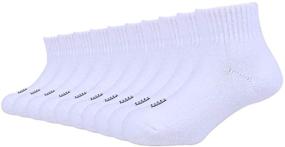 img 4 attached to 🧦 10 Pack Enerwear Unisex Kids Cotton Socks with Cushion Comfort - Crew, Lowcut, and Noshow Styles
