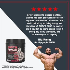 img 2 attached to Улучшенные лаборатории - Mr. Olympia 2020 Большая ярость STIM от Big Ramy - Вкус винограда 🏋️ - Стимулирующий препарат перед тренировкой для повышения фокуса, интенсивной энергии и увеличения силы - 30 порций.