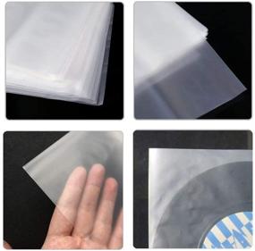 img 2 attached to 🎵 Protect and Preserve Your LP Vinyl Records with BUBM Antistatic Sleeves - 100 Pack, 12-inch Protective Vinyl Covers