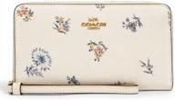 coach large wallet dandelion blossom women's handbags & wallets in wallets logo