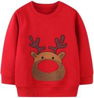 adorable toddler dinosaur christmas sweatshirts: boys' fashion hoodies & sweatshirts logo