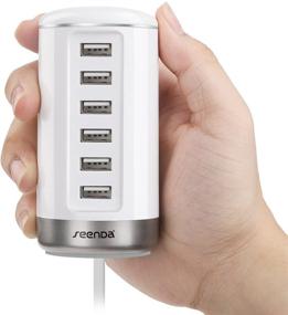 img 2 attached to ⚡ seenda USB Wall Charger - 6-Port Multi USB Phone Charger with Smart Identification Technology - White