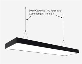 img 2 attached to 🐠 OTTFF 4 Set / 8 pcs Lights Suspension Kit Luminaire Installation Hardware Adjustable Fastener - 3.2ft Steel Cable can be Trimmed to Desired Length - Supports up to 6.6 Ib Per Strip for LED Panel Lights in Aquarium