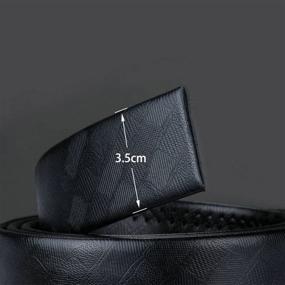 img 1 attached to 👔 Premium Business Genuine Leather Ratchet Belt for Men - Stylish and Functional Accessories