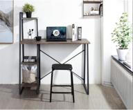 🖥️ cozycasa computer desk with 3-tier shelf: modern writing desk for small home office, pc gaming, and study логотип