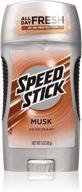 💨 speed stick deodorant musk 3 oz (pack of 6) - ultimate antiperspirant performance! logo