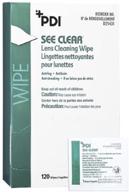 👓 enhance your vision: pdi see clear eye glass cleaning wipes - 120 wipes/box logo