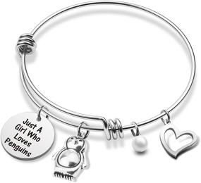 img 4 attached to Loves Penguins Bracelet Jewelry Frinedship