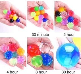 img 1 attached to Jangostor Large Water Gel Beads 3.5oz (100pcs) Sensory Rainbow Water Jelly Pearls for Kids, Wedding Decor, Plant Vase Filler