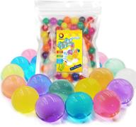 jangostor large water gel beads 3.5oz (100pcs) sensory rainbow water jelly pearls for kids, wedding decor, plant vase filler logo