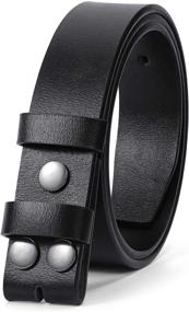 img 4 attached to JASGOOD Leather Buckle Without Pant Size 34 39 Men's Accessories