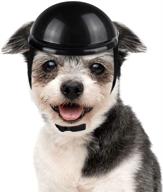 lesypet dog helmet: premium safety cap for small cats and dogs biking in style logo