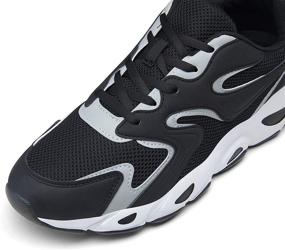 img 1 attached to 👟 JOUSEN Breathable Lightweight Sneakers Running889 - Men's Black Shoes: Maximizing Comfort and Performance