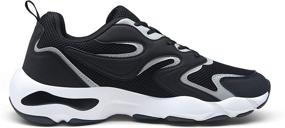 img 2 attached to 👟 JOUSEN Breathable Lightweight Sneakers Running889 - Men's Black Shoes: Maximizing Comfort and Performance