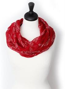 img 1 attached to KnitPopShop Music Infinity Scarf Summer Women's Accessories and Scarves & Wraps