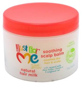 img 2 attached to 🧴 Молочко для волос Just FOR Me Hair Milk Scalp Balm, 6 унций - успокаивающая формула для здоровой кожи головы.