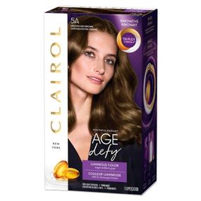 img 2 attached to 👩 Инструменты для окрашивания волос Clairol Age Defy: Достигните потрясающих результатов среднего пепельно-коричневого оттенка