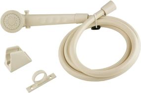 img 4 attached to Dura Faucet (DF-SA130-BQ RV Shower Head And Hose Kit (Bisque Parchment)