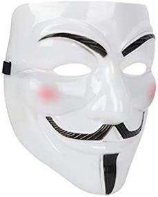 img 4 attached to PomeMall White Anonymous Guy Mask: Unleash Your Inner Mystery