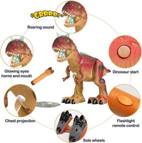 img 2 attached to Realistic Flashlight Projection Electronic Dinosaurs