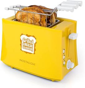 img 4 attached to Nostalgia TCS2: Easy-Clean Grilled Cheese Toaster with Adjustable Toasting Dial