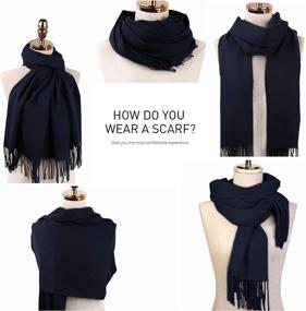 img 1 attached to 🧣 SOJOS Women's Fashionable Oversized Cashmere Feel Pashmina Shawls Wraps Winter Scarf SC304