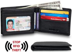 img 1 attached to 🔒 KALMOR Leather Blocking Multi-Card Men's Accessories: Enhanced Protection