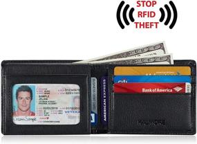 img 2 attached to 🔒 KALMOR Leather Blocking Multi-Card Men's Accessories: Enhanced Protection