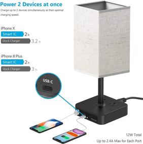 img 2 attached to Alimentata Control Charging Minimalist Nightstand Lighting & Ceiling Fans